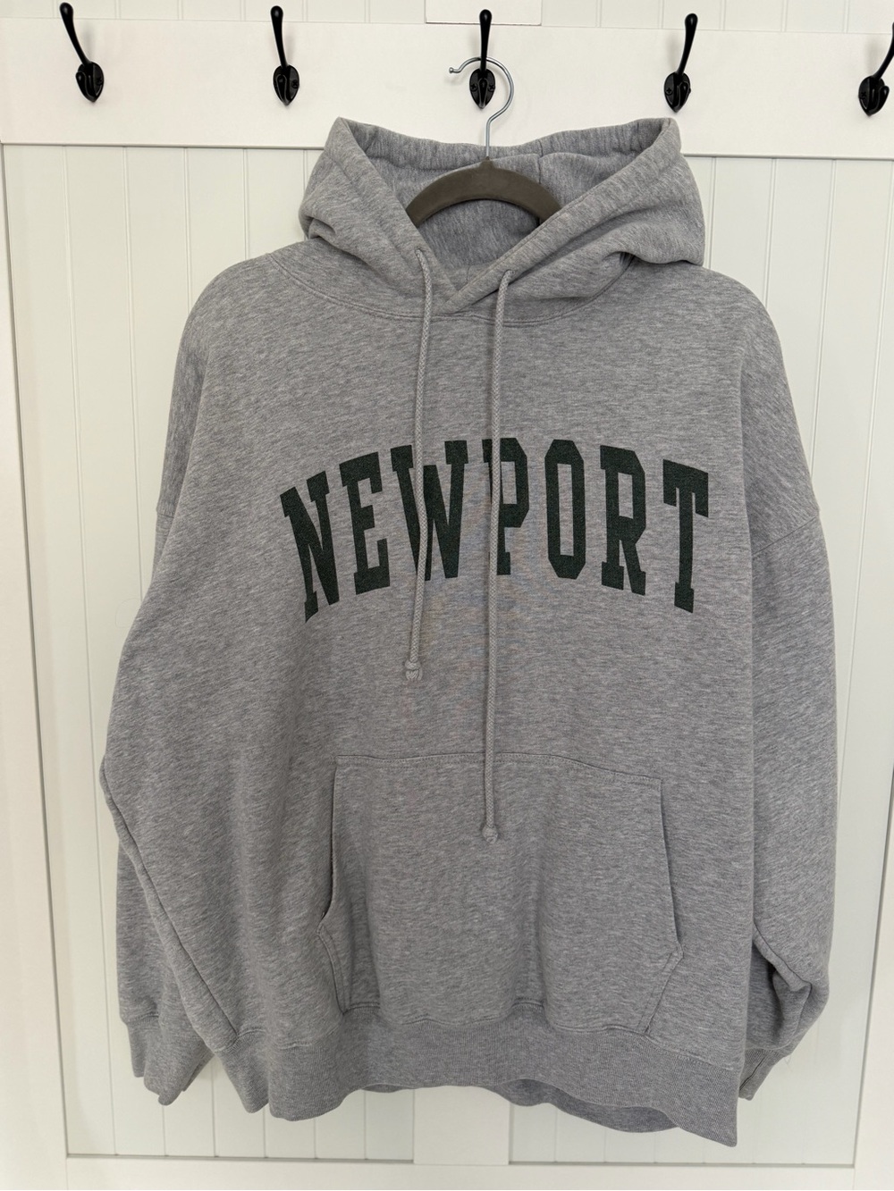 Brandy Melville John Galt Newport Hoodie Gray Oversized One Size